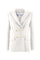 BREZZA cady double-breasted alabaster jacket