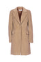 Cappotto sfiancato cammello a due bottoni