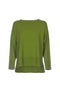 Green sweater with crew neck