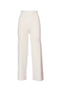 Cream trousers in stretch viscose and angora