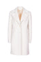 Cappotto lungo panna in panno
