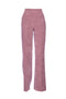 Pink “EREMO” wide-leg trousers in velvet
