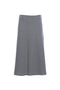Gonna ampia grigia in tessuto gessato