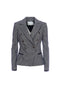 Blazer regular doppiopetto in fantasia pied de poule