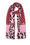 Red animal print stole
