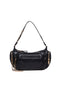 Borsa a spalla nera con tracolla rimovibile