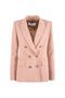 Giacca doppio petto “Baila” rosa polvere in cady