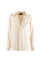 Blusa “Fancy” crema con scollo a V