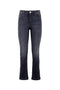 Jeans “Shinebr” neri in denim superstretch con strass