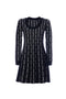 Abito “Toast” nero in maglia jaquard