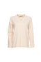 Maglia panna con scollo a V