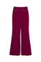 Pantaloni flare viola con catena Oval T