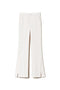 Pantaloni straight leg bianco antico con spacchi