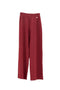Pantaloni palazzo bordeaux in maglia