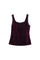 Top smanicato bordeaux effetto velluto