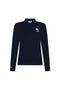 Polo slim Peanuts blu navy in piquet di cotone