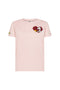 T-shirt girocollo Peanuts rosa in jersey di cotone