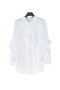 Camicia over bianca con volant sulle maniche