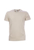 T-shirt uni en coton beige