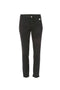 Regular black chino trousers in cotton gabardine