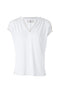 Top régular blanc en jersey de viscose