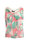 Top sans manches à motif floral