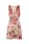 Abito corto in stampa fiori sfumata