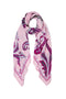 Foulard orchidea jacquard con stampa