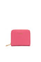 Portafoglio piccolo rosa con zip