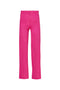 Pantaloni eleganti rosa in crêpe stretch