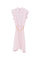 Regular pink midi chemisier dress with silk