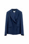 Blazer aderente doppiopetto blu scuro