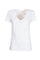 T-shirt slim bianca in jersey di cotone stretch