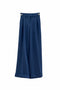 Dark blue high-waisted palazzo pants