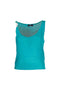 Top regular senza maniche acquamarina in maglia