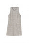 Sleeveless bouclé dress