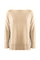 Gold “Matrix” lurex sweater with boat neckline