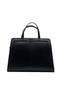 Black shopper bag with Oval T opening