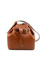 Leather Bucket Bag with Buckle