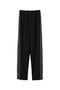 Black crepe trousers with embroidery