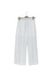 Pantalone bianco plissettato