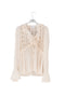Camicia Avorio con Inserto in Pizzo