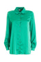 Chemise oversize en satin vert