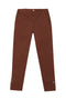 Chestnut chino pants in stretch cotton