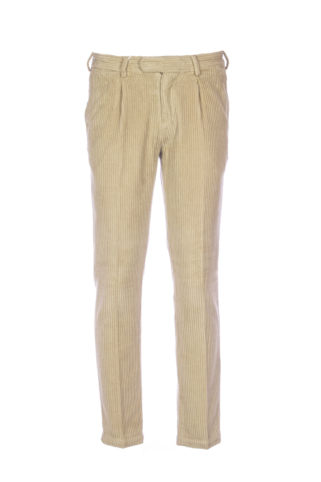 DEVORE Pantalone cammello in velluto rocciatore con vita elastica - Mancinelli 1954