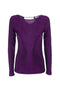 Top violet slim avec lurex