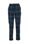 Slim blue tartan trousers