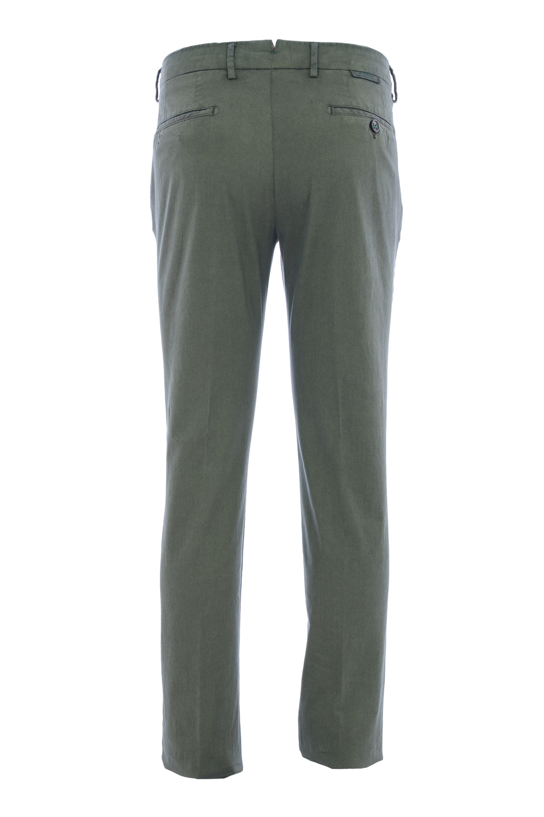 BERWICH Pantalone in misto cotone e seta verde militare - Mancinelli 1954