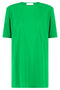 Maxi t-shirt avec fente en jersey crêpe vert