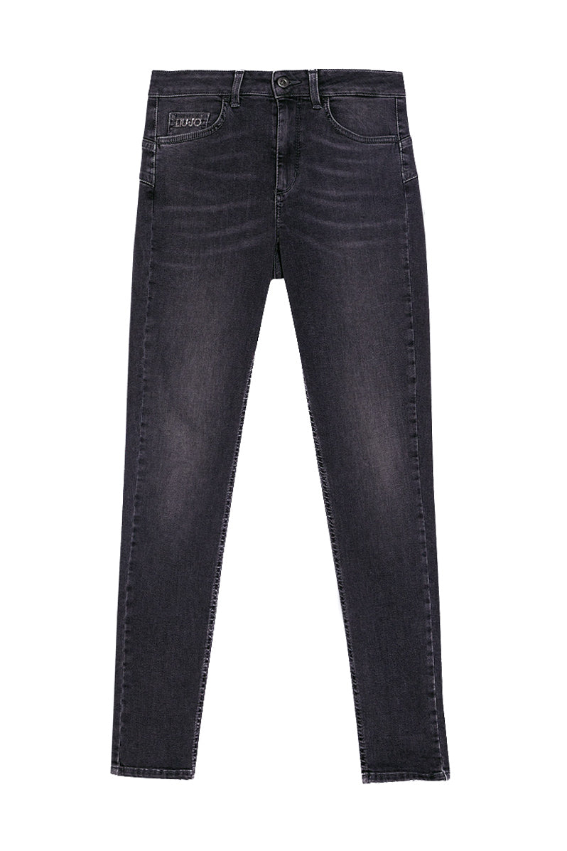LIU JO Jeans skinny in denim stretch nero ecosostenibile - Mancinelli 1954
